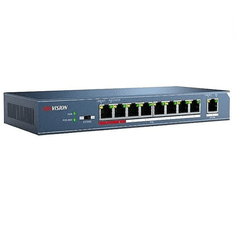Hikvision 10/100 8x PoE + 1x uplink portos switch (DS-3E0109P-E(B)) (DS-3E0109P-E(B))