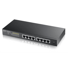 Zyxel GS1900-8HP Vezérelt L2 Gigabit Ethernet (10/100/1000) Fekete (GS1900-8HP-EU0102F)