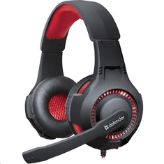 Defender Warhead G-450 USB mikrofonos fejhallgató fekete-piros (64146) (64146)