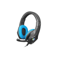Natec NFU-1679 Fury Phantom mikrofonos gamer fejhallgató fekete-kék (NFU-1679)
