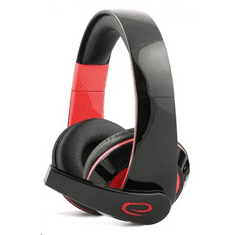 Esperanza CONDOR mikrofonos sztereó gamer fejhallgató fekete-piros (EGH300R) (EGH300R)