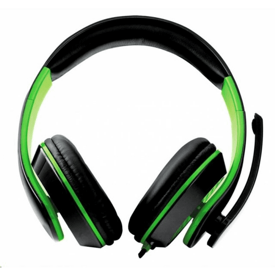 Esperanza CONDOR mikrofonos sztereó gamer fejhallgató fekete-zöld (EGH300G)