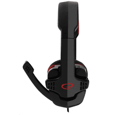 Esperanza EGH310R RAVEN Gamer mikrofonos fejhallgató fekete-piros (EGH310R)