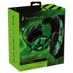 SureFire Skirmish gaming headset fekete-zöld (48821) (SureFire48821)