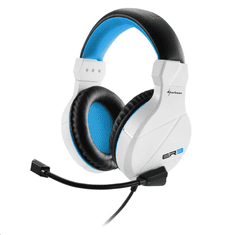Sharkoon Rush ER3 mikrofonos fejhallgató kék-fehér (4044951021802) (4044951021802)