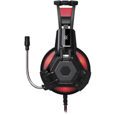Defender Lester mikrofonos fejhallgató fekete-piros (64541) (defender64541)