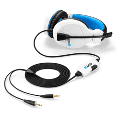 Sharkoon Rush ER3 mikrofonos fejhallgató kék-fehér (4044951021802) (4044951021802)