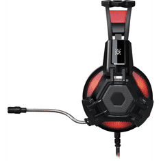 Defender Lester mikrofonos fejhallgató fekete-piros (64541) (defender64541)
