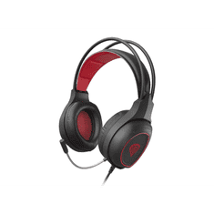 Natec Genesis Radon 300 mikrofonos fejhallgató fekete-piros (NSG-1578) (NSG-1578)