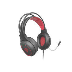 Natec Genesis Radon 300 mikrofonos fejhallgató fekete-piros (NSG-1578) (NSG-1578)