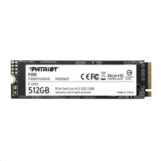 Patriot 512GB P300 M.2 SSD meghajtó (P300P512GM28) (P300P512GM28)