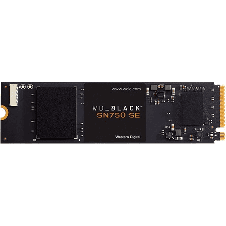 WD SSD 500GB Black SN750 SE M.2 2280 PCIe Gen 4 x4 NVMe (WDS500G1B0E)
