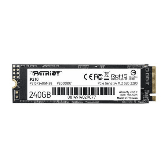 Patriot 240GB P310 M.2 SSD meghajtó (P310P240GM28) (P310P240GM28)