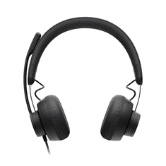 Logitech MSFT Teams Zone Wired mikrofonos fejhallgató fekete (981-000870) (981-000870)