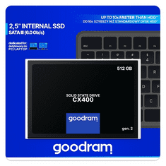 GoodRam SSD 2.5" SATA3 512GB CX400 Gen.2 (SSDPR-CX400-512-G2)