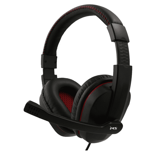 MS Fejhallgató, Icarus C300, vezetékes, fekete - piros (MSP50014)