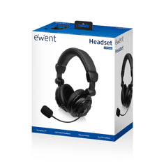 Ewent EW3564 fejhallgató és headset Vezetékes Fejpánt Hívás/zene Fekete (EW3564)