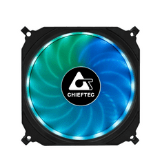 Chieftec CF-3012-RGB Fekete RGB LED 12cm 3DB-os + Vezérlő (CF-3012-RGB)