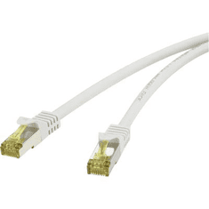 Renkforce RJ45-ös patch kábel, hálózati LAN kábel, tűzálló, CAT 7 S/FTP [1x RJ45 dugó - 1x RJ45 dugó] 1 m szürke, (RF-4149864)