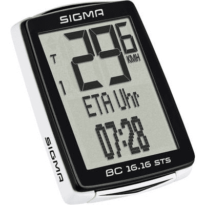 Sigma Vezeték nélküli kerékpár komputer, kódolt, BC 16.16 STS CAD (01618)