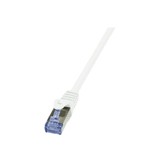 LogiLink 10G S/FTP PIMF PrimeLine patch kábel CAT6A 1,5m fehér (CQ3041S) (CQ3041S)