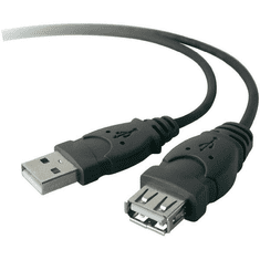 Belkin USB 2.0 Type A Male --> Type A Female hosszabbító kábel 1.8m (F3U153CP1.8M) (F3U153CP1.8M)