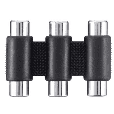 Belkin 3x RCA aljzat --> 3x RCA aljzat közösítő adapter (F3Y091bf) (F3Y091bf)