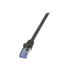LogiLink 10G S/FTP PIMF PrimeLine patch kábel CAT6A 1,5m fekete (CQ3043S) (CQ3043S)