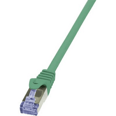 LogiLink RJ45 Hálózati csatlakozókábel, CAT 6A S/FTP [1x RJ45 dugó - 1x RJ45 dugó] 5 m, zöld (CQ3075S)