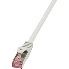 LogiLink RJ45 Hálózati csatlakozókábel, CAT 6 S/FTP [1x RJ45 dugó - 1x RJ45 dugó] 0,25 m, szürke (CQ2012S)