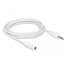 DELOCK 3.5 mm jack hosszabbító kábel 3m fehér (83769) (dl83769)