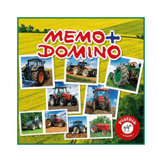 Piatnik Traktorok Memória/Dominó játék (659492) (659492)