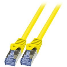 LogiLink 10G S/FTP PIMF PrimeLine patch kábel CAT6A 2m sárga (CQ3057S) (CQ3057S)