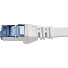 Renkforce RJ45 Patch kábel, hálózati LAN kábel, hajlékony, tűzálló CAT 6A S/FTP 1 m szürke, (RF-4149840)