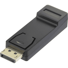 Renkforce DisplayPort - HDMI átalakító adapter, 1x DisplayPort dugó - 1x HDMI aljzat, aranyozott, fekete, (RF-4724838)