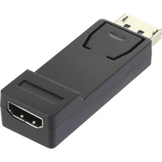 Renkforce DisplayPort - HDMI átalakító adapter, 1x DisplayPort dugó - 1x HDMI aljzat, aranyozott, fekete, (RF-4724838)
