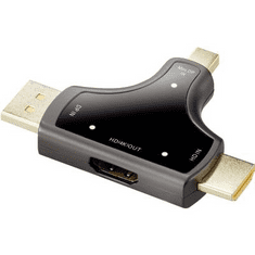 Renkforce DisplayPort-HDMI átalakító, DisplayPort dugó, Mini DisplayPort dugó, HDMI dugó - 1x HDMI alj, (RF-3846636)