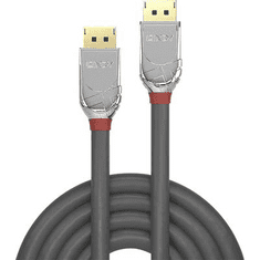 Lindy Kijelző csatlakozó Csatlakozókábel [1x DisplayPort dugó - 1x DisplayPort dugó] 0.50 m Szürke (36300)