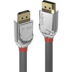 Lindy Kijelző csatlakozó Csatlakozókábel [1x DisplayPort dugó - 1x DisplayPort dugó] 0.50 m Szürke (36300)