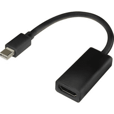 Renkforce DisplayPort - HDMI átalakító adapter, 1x mini DisplayPort dugó - 1x HDMI aljzat, aranyozott, fekete, (RF-4229013)