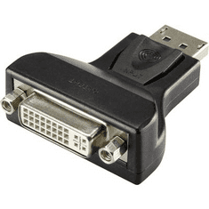 Renkforce DisplayPort - DVI átalakító adapter, 1x DisplayPort dugó - 1x DVI aljzat 24+5 pól., fekete, (RF-4212237)