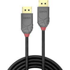 Lindy Kijelző csatlakozó Csatlakozókábel [1x DisplayPort dugó - 1x DisplayPort dugó] 5.00 m Fekete DisplayPort 1.2 (36484)
