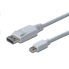 Mini Display Port -> Display Port kábel fehér 1m (AK-340102-010-W) (AK-340102-010-W)