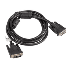 Lanberg DVI-D Single Link összekötő kábel 1.8m fekete (CA-DVIS-10CC-0018-BK) (CA-DVIS-10CC-0018-BK)