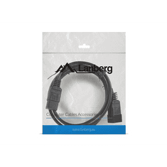Lanberg hálózati kábel hosszabbító IEC 320 C19 --> C20 1.8m (CA-C19E-10CC-0018-BK) (CA-C19E-10CC-0018-BK)