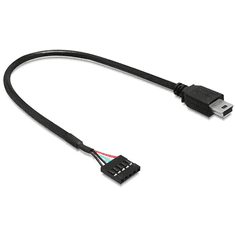 DELOCK USB 2.0 > USB mini apa kábel 30 cm (83170) (83170)
