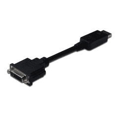 Assmann Display Port -> DVI-I átalakító fekete (AK-340409-001-S) (AK-340409-001-S)