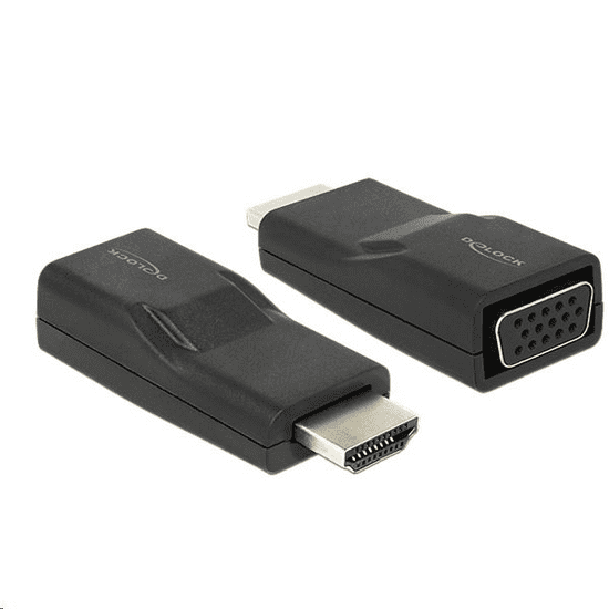 DELOCK 65655 HDMI apa > VGA anya adapter fekete (65655)