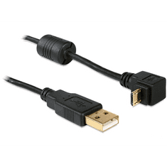 DELOCK USB-A apa > USB micro-B apa kábel 90°-ban forgatott fel/le (83148) (83148)
