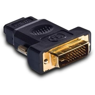 Wiretek DVI (Male) -> HDMI (FeMale) v1.3, Aranyozott átalakító (WH018) (WH018)